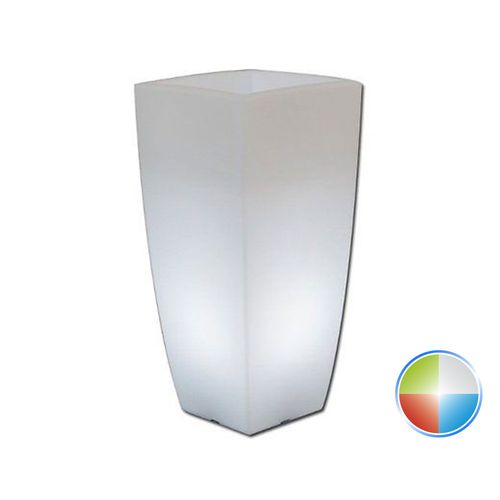 Pot de Fleurs Agave Carré avec Led Multicolor H90 40x40 cm