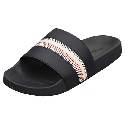 Tommy Hilfiger Corporate Stripes Pool Sandals Faire Glisser Bleu