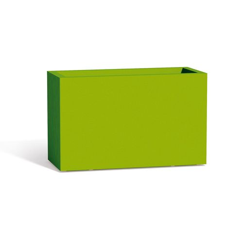Jardinière Flowerpot En Résine Rectangulaire 80x35 Cm Vert