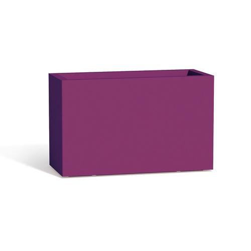 Jardinière Flowerpot En Résine Rectangulaire 80x35 Cm Violet