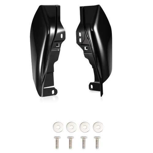 Déflecteur De Chaleur D'air À Cadre Moyen Noir Brillant Pour Touring Glide Street Road Fltrx Cvo 2017-2022