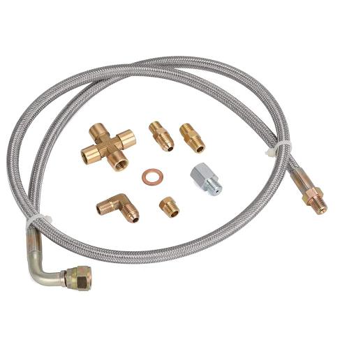 Ligne D'alimentation En Turbo Universelle De Retour D' Kit Vidange 1/8 Npt 4an T3 T4 T3/T4 T04e T70 T66 T67 Gt35 Gt45