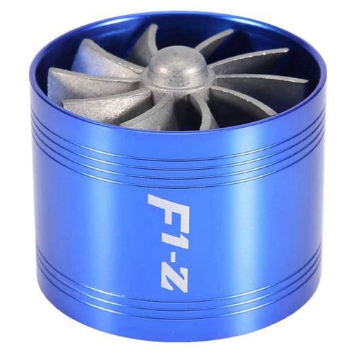 Turbo D'admission D'air, Turbonateur D'admission D'air De Voiture Turbocompresseur À Turbine À Ventilateur Unique Turbo Économiseur De Carburant À Gaz (Bleu)