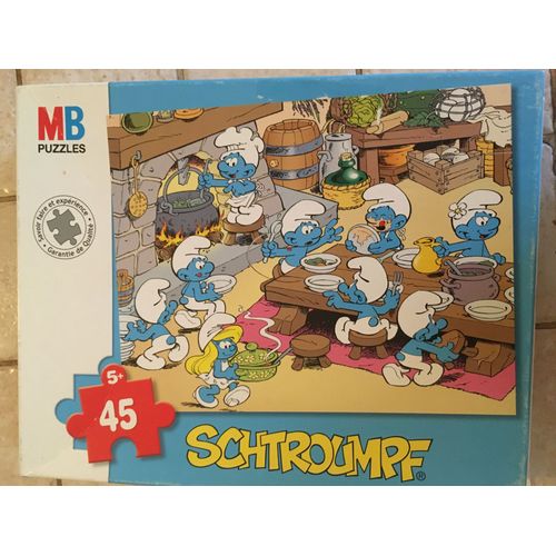 Puzzle Les Schtroumpfs Mb Puzzles 45 Pièces 2005