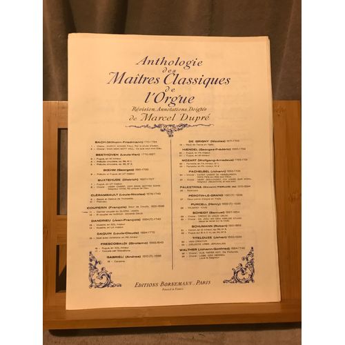 Couperin Dernier Couplet Du Gloria Amen Partition Orgue Anthologie Dupré Bornemann