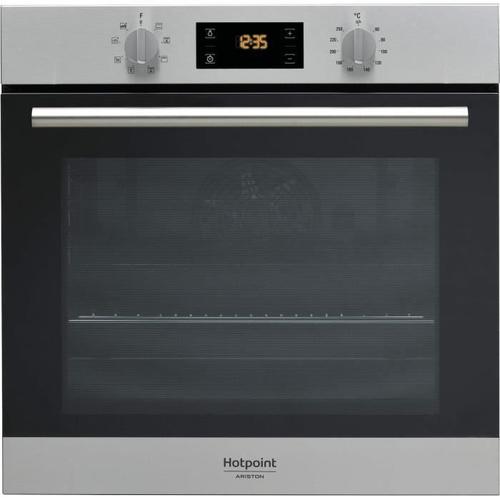 Hotpoint Ariston FA2 544 C IX HA - Four - intégrable - niche - largeur : 56 cm - profondeur : 56 cm - hauteur : 60 cm - avec système auto-nettoyant - classe A - acier inoxydable