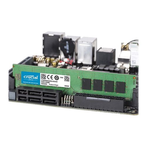 Crucial - DDR4 - kit - 64 Go: 2 x 32 Go - DIMM 288 broches - 2666 MHz / PC4-21300 - CL19 - 1.2 V - mémoire sans tampon - non ECC
