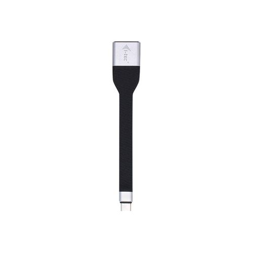 i-Tec USB-C Flat DP Adapter 4K/60 Hz - Câble adaptateur - 24 pin USB-C (M) pour DisplayPort (M) - Thunderbolt 3 - 11.5 m - support 4K - noir