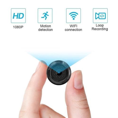 Camera Cachee sans Fil 1080P HD Mini Camera Espion WiFi avec Enregistreur Video/Detecteur de Mouvement/ Vision Nocturne/ Surveille SCB55