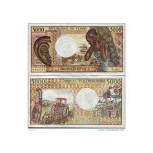 Billet 5ooo Francs Republique Du Tchad