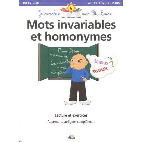 Mots Invariables Et Homonymes