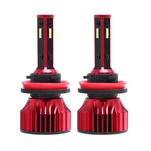 H11/H9/H8 Ampoules De Voiture 4-Côtés H11/H9/H8 Cob Led Phare Kit Auto Led Lumière Principale 2000w 285000lm Hi-Lo Ampoules De Faisceau 6500k Or Blanc