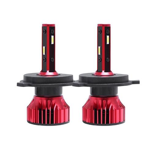 H4 Ampoules De Voiture 4-Côtés H4 Cob Led Phare Kit Auto Led Lumière Principale 2000w 285000lm Hi-Lo Ampoules De Faisceau 6500k Or Blanc