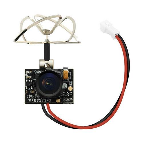 Eachine Tx02 éMetteur Fpv Ntsc Super Mini Aio 5.8g 40ch 200mw Vtx 600tvl 1/4 CaméRa Cmos Pour Drone Rc-Générique