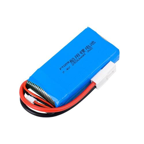 Batterie Lipo 7,4v 2500mah 30c 2s Haute Performance Avec Connecteur El-2p Pour Bateau Rc Rapide à Grande Vitesse Feilun Ft009-Générique