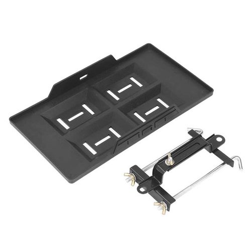 Kit De Support De Plateau De Maintien De Batterie De Voiture Réglable En Hauteur Noir Kit De Serrage De Plateau De Batterie Universel Robuste Et Stable