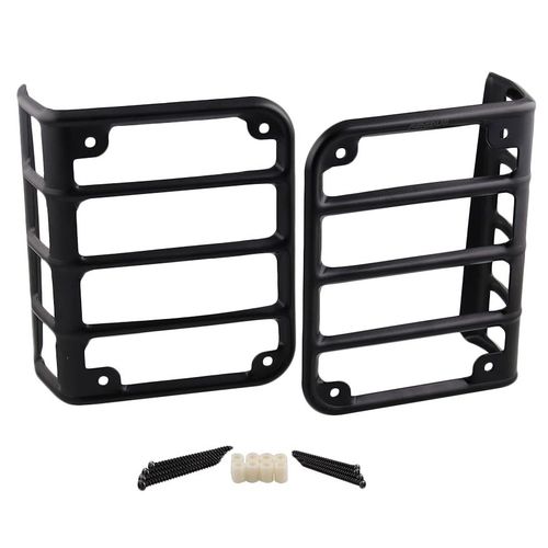Protecteurs De Feux Arrière Couvertures Protecteur Ajustement Pour Wrangler Jk Matte 07-17 (Paire)
