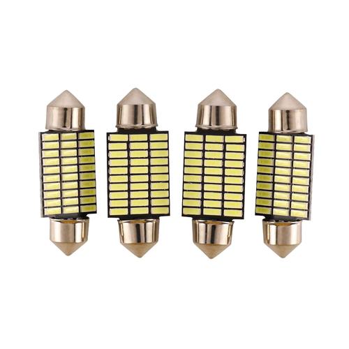 4 Pièces Lampe Feston C5w C10w 4014 Led Lampe De Dôme Intérieur De Voiture Pas D'erreur Ampoule De Lecture De Voiture 30smd