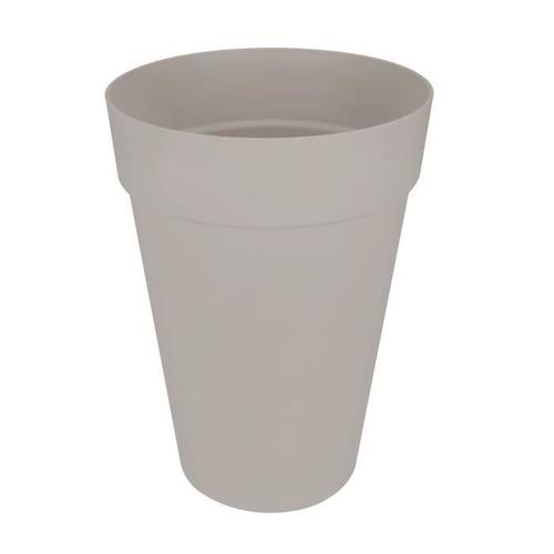 Elho Loft Urban Pot De Fleurs Rond Haut 35 - Gris - Ø 34 X H 45 Cm - Extérieur - 100% Recyclé