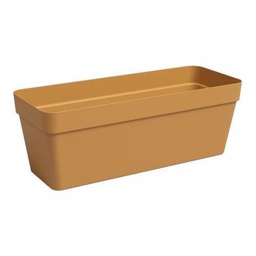 Jardiniere - Plastique - Jaune Miel - Rectangulaire - L49,9 X P20 X H18,1cm - Artevasi