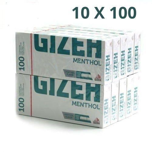 tubes menthol GIZEH 10X100