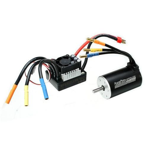 Moteur Sans Balais ImperméAble Racerstar 3660 Esc Sans Capteur De 80a Pour Voiture De Rallye Short Course 1/8 1/10 Couleur Bleu/Noir AléAtoire-Générique