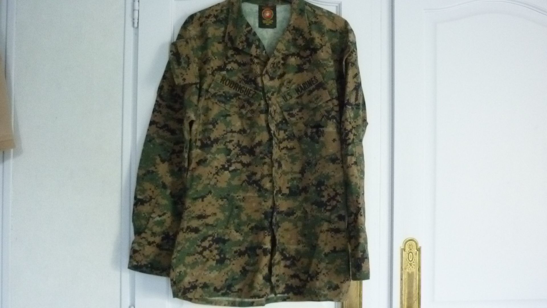 Veste De Treillis / Armee Americaine " Marine"