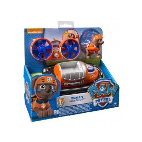 Pat Patrouille : Zuma + Hovercraft - Figurine Et Vehicule - Paw Patrol