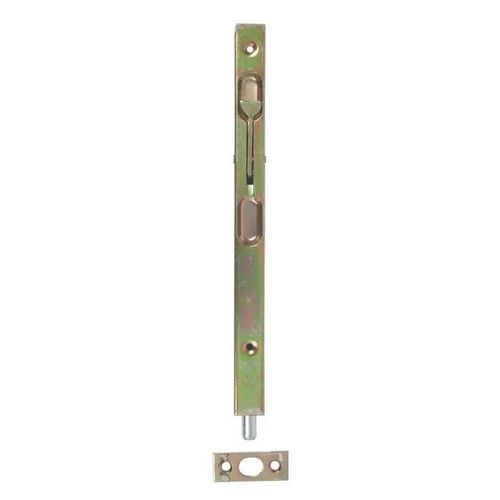 Verrou à entailler Jardinier Massard à levier 16x150mm acier laitonné avec gâche - JARDINIER MASSARD - 544100-1