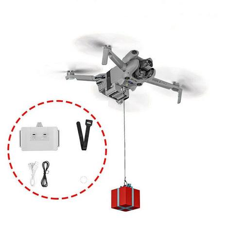 Startrc SystèMe De Largage AéRien à Distance Pour Le Transport De Cadeaux Avec Dispositif De Livraison Pour Drone Dji Mini 4 Pro, Avec Train D'atterrissage SuppléMentaire Et éClairage Led-Générique