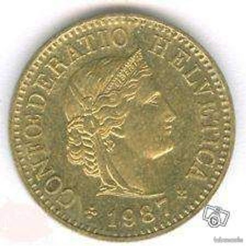 Pièce 5 Centimes Franc Helvetia - 1987