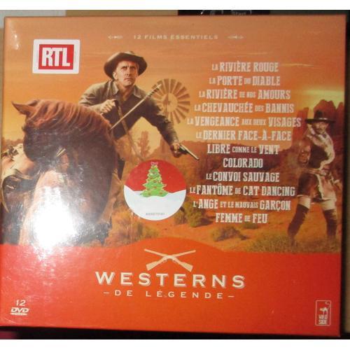 Coffret 12 Westerns : La Rivière Rouge, La Porte Du Diable, La Rivière De Nos Amours, La Chevauchée Des Bannis, La Vengeance Aux Deux Visages, Le Dernier Face À Face, Libre Comme Le Vent, Colorado ...