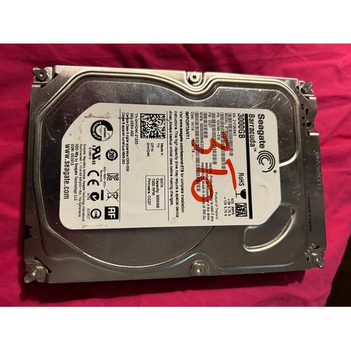 Disque dur Seagate Barracuda 3 To Sata 7200 Rpm ST3000DM001