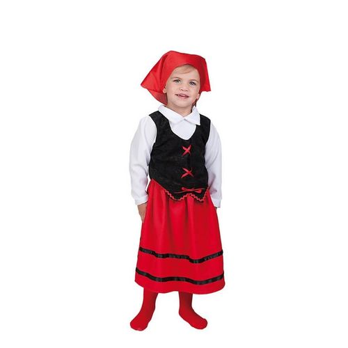 Déguisement Bergère Rouge Et Noire Pour Fille (Taille 6-12m)
