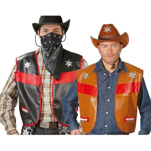 Gilet De Cowboy Pour Adultes En 2 Coloris Disponibles