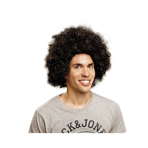 Perruque Afro Jumbo Noire (Taille Unique Adulte)