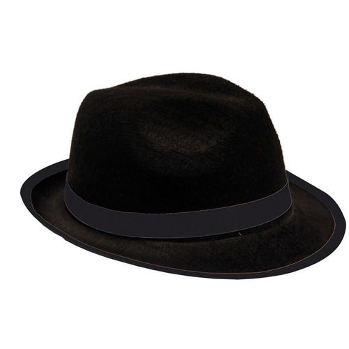 Chapeau De Gangster En Feutre Noir Pour Enfant