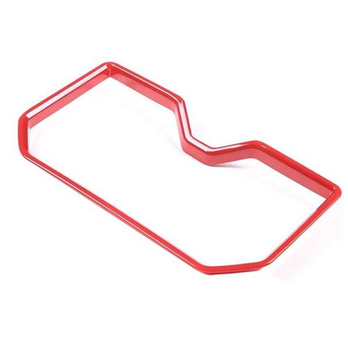 Pour 2022 2023 Voiture Front Row Center Control Water Cup Holder Cover Frame Trim Accessoires, Rouge