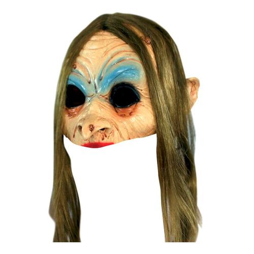 Masque De Sorcière Demi-Visage En Latex Halloween