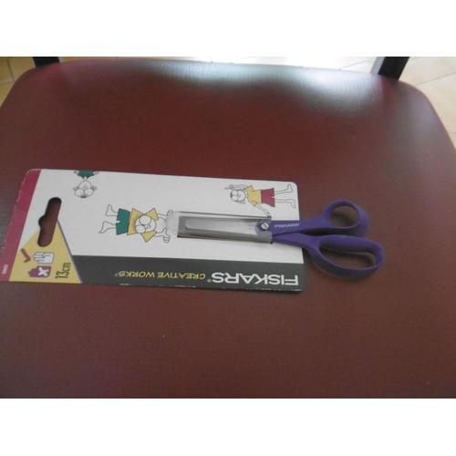 Fiskars Ciseaux Bouts Ronds 13cm Pour Enfants Anneaux Violet 9992