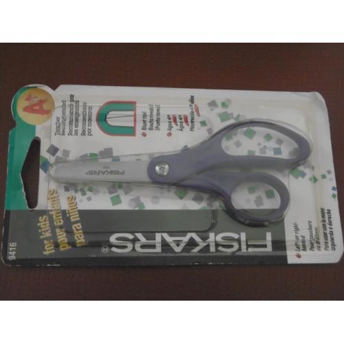 Fiskars Ciseaux Bouts Ronds 13cm Pour Droitier Ou Gaucher À Partir De 4 Ans Anneaux Violet