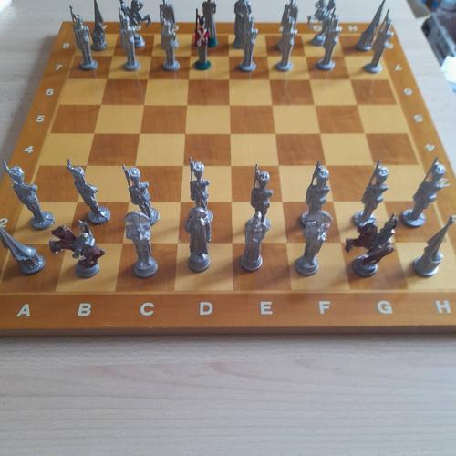 Jeux D'échecs En Étain Bataille Waterloo Sans Le Plateau