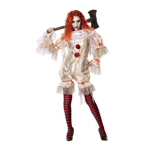 Costume Clown Blanc Pour Les Femmes (Taille Xl)