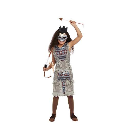 Gris Foncé Costume Indien Pour Les Filles (Taille 4-6a)