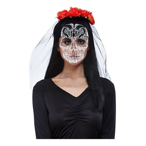 Diadem Jour Des Morts, Voile Imprimé (Taille Unique Adulte)