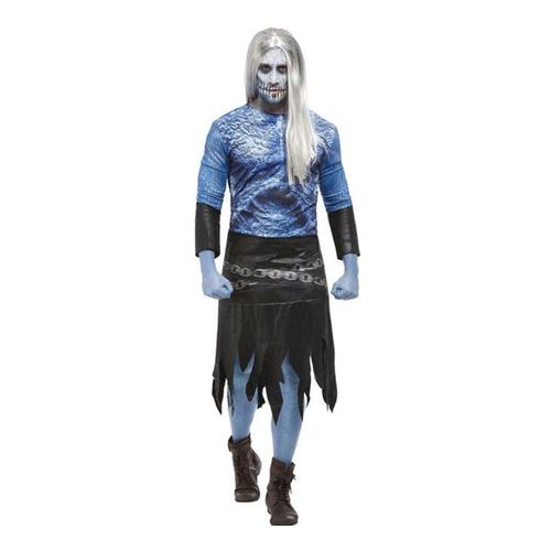 Costume Zombie Pour Les Hommes Blue Ice (Taille Xl)