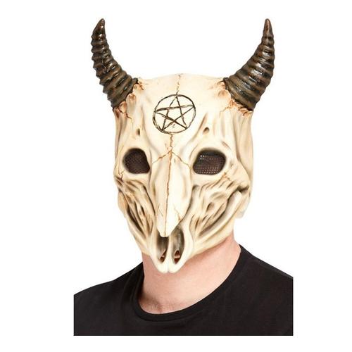 Satanica Masque Latex Bélier Crâne (Taille Unique Adulte)