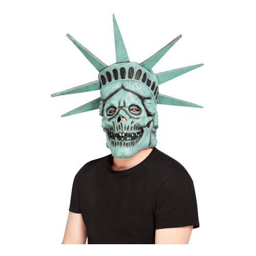 Masque Statue De La Liberté Dans Le Crâne De Latex (Taille Unique Adulte)