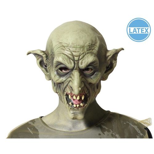 Démon Vert Masque Latex (Taille Unique Adulte)