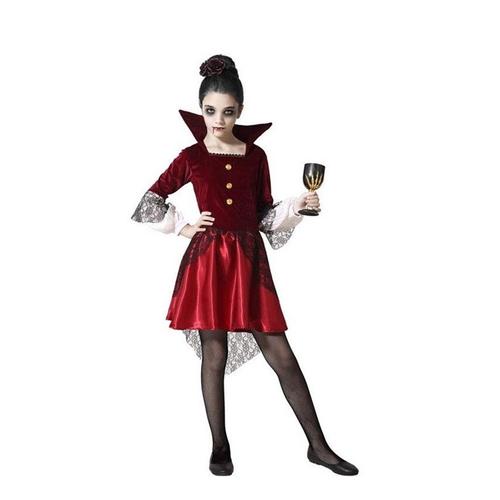 Costume Rouge Vamp Pour Les Filles (Taille 3-4a)